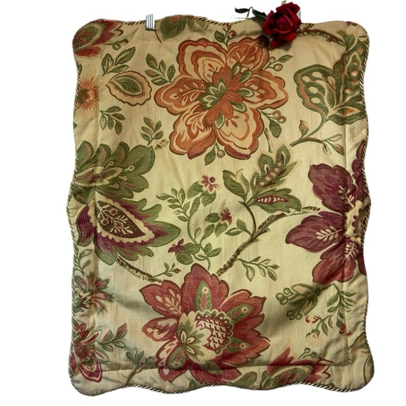 BILTMORE for your home Standard Festival Floral pillow Sham tapestry w/ cording - Picture 1 of 16